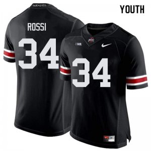 Youth Ohio State Buckeyes #34 Mitch Rossi Black Nike NCAA College Football Jersey Fashion TIE6444CX